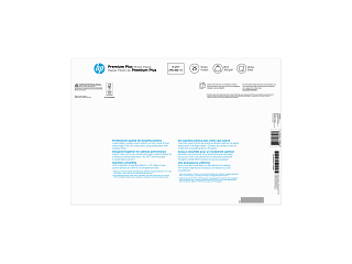 HP Premium Plus Photo Paper, Glossy, 80 lb, 11 x 17 in. (279 x 432 mm), 25 sheets CV065A - Img_Rear_320_240