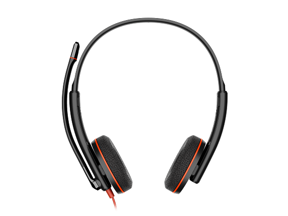 Poly Blackwire 3220 Stereo USB-C Headset +USB-C/A Adapter