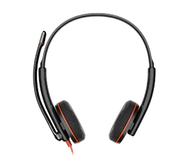 Poly Blackwire 3220 Stereo USB-C Headset +USB-C/A Adapter