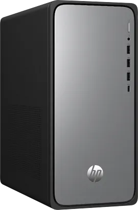 HP OmniDesk Desktop M02-0075t PC, Windows 11 Home, Intel® Core™ i7, 16GB RAM, 2TB SSD, Meteor silver