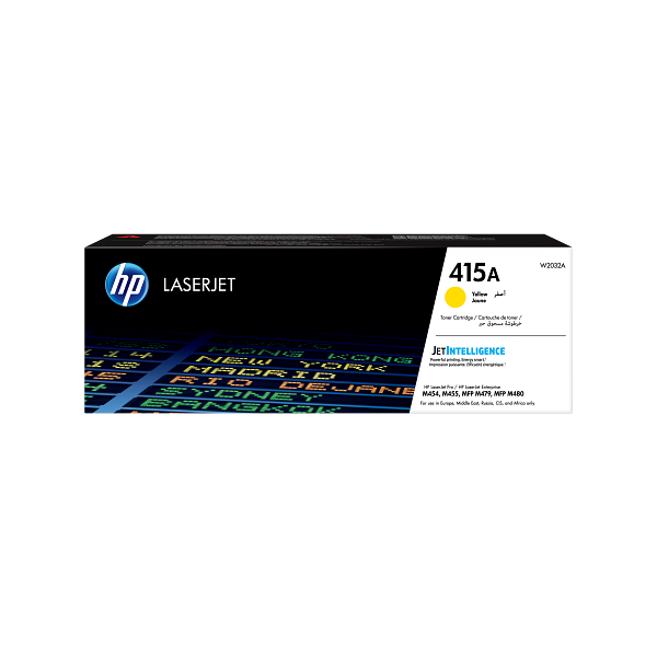 HP 415A Yellow Toner Cartridge - W2032A W2032-00901b EMEA