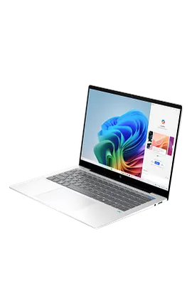 HP OmniBook X Laptop 14, Windows 11 Home, 14", Touch screen, Qualcomm® X Plus, 16GB RAM, 1TB SSD, 2.2K, Glacier silver