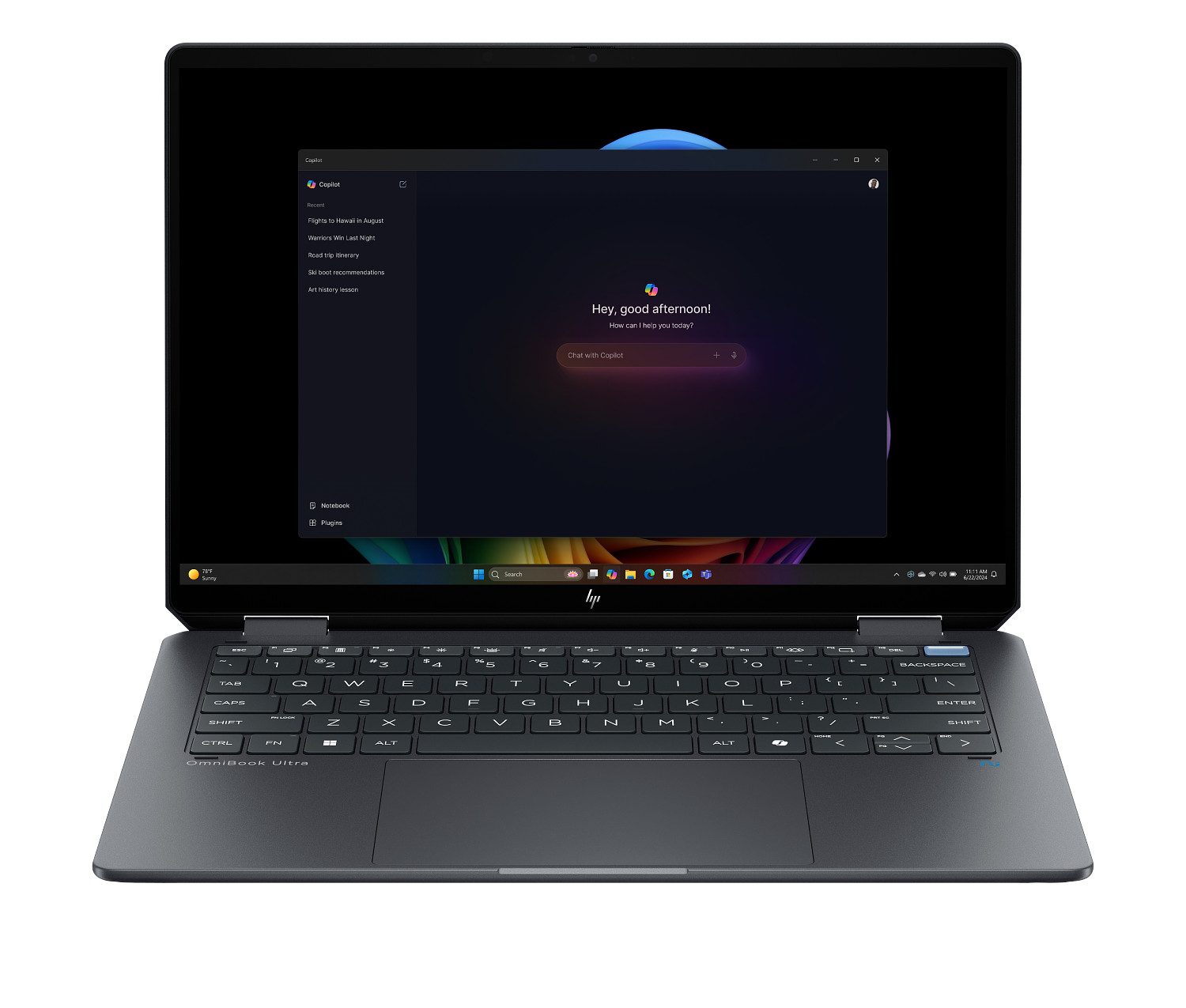 HP OmniBook Ultra computer portatile 14" 3K touch screen Intel Core Ultra 7 16 GB - Foto 1 di 8