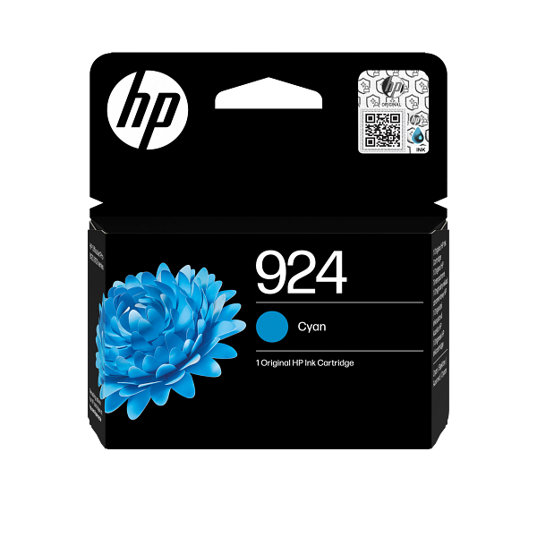 HP 924 Cyan Original Ink Cartridge 4K0U3-80005 4K0U3NE