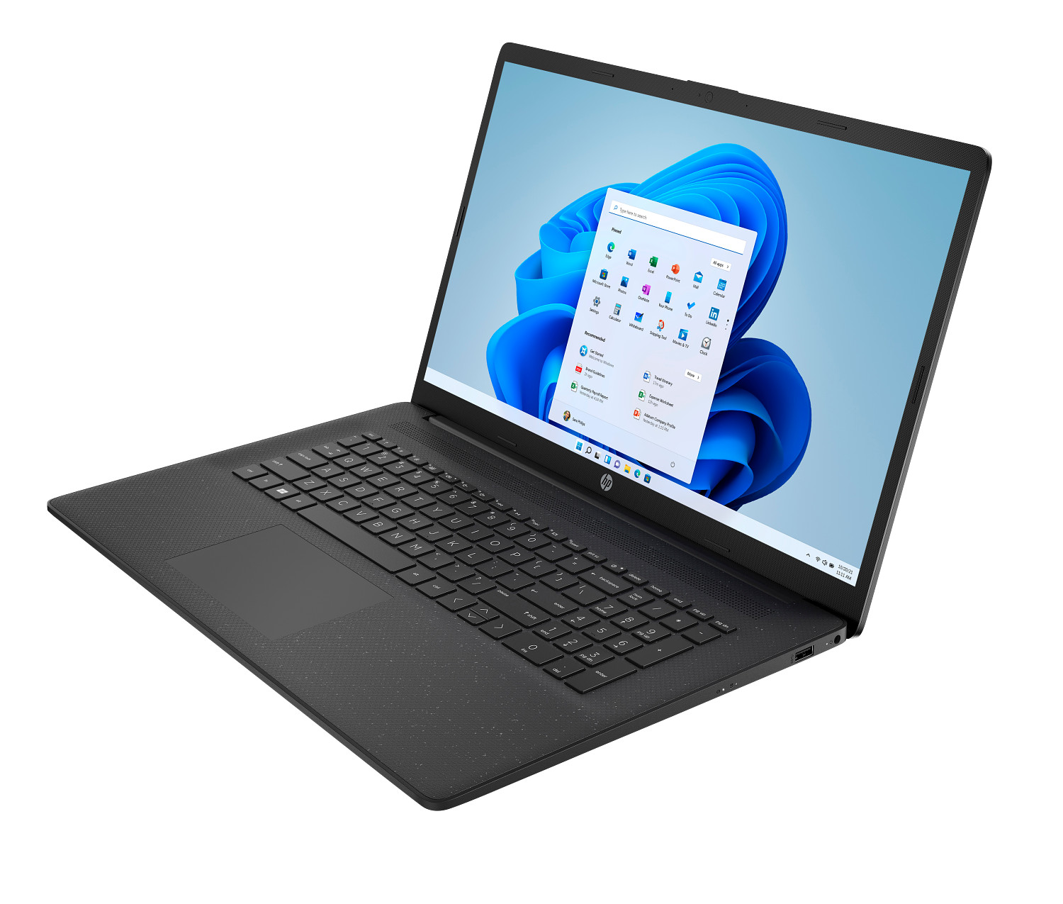 HP Laptop 17, Windows 11 Home, 17.3", Intel® Core™ 5, 8GB RAM, 256GB SSD, HD+, Jet black
