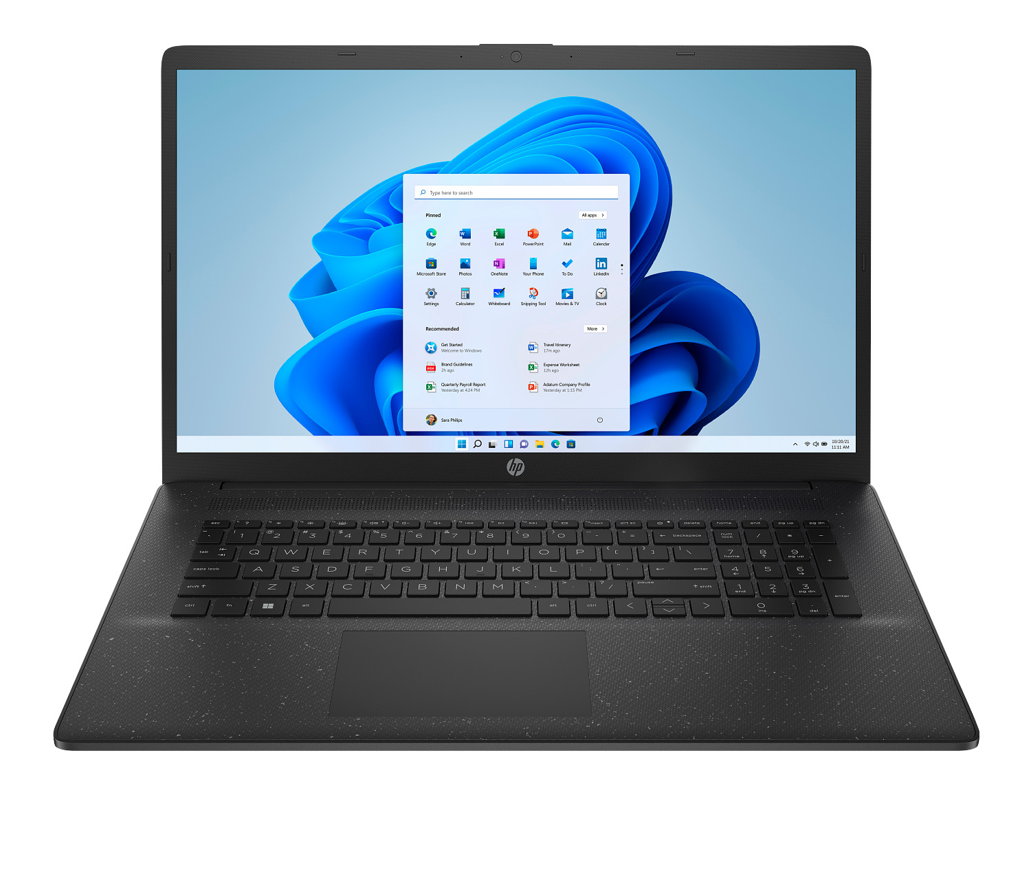 HP Laptop 17, Windows 11 Home, 17.3", Intel® Core™ 5, 8GB RAM, 256GB SSD, HD+, Jet black