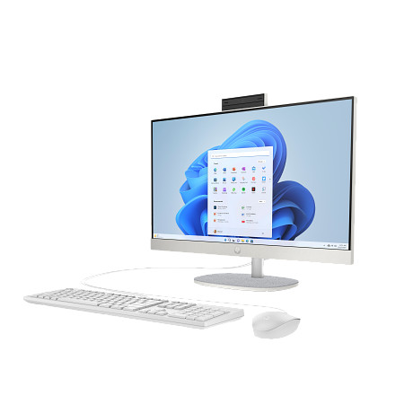 HP 24-cr0008nn AIO AY7N9EA 23.8" CI3/N300 8GB 512GB W11H fehér nem érintőképernyős multifunkciós számítógép / PC
