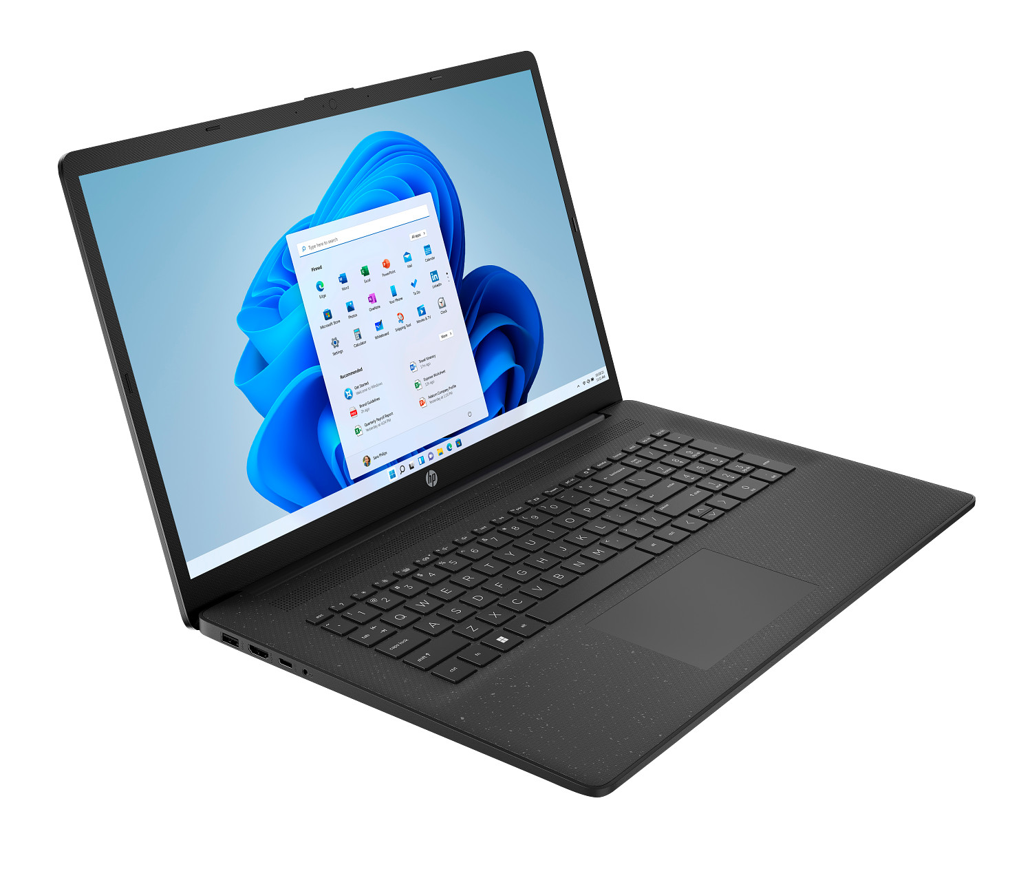 HP Laptop 17, Windows 11 Home, 17.3", Intel® Core™ 5, 8GB RAM, 256GB SSD, HD+, Jet black