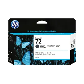 HP 72 130-ml Matte Black DesignJet Ink Cartridge, C9403A