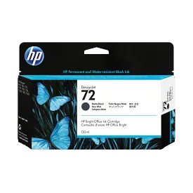 HP 72 130-ml Matte Black DesignJet Ink Cartridge, C9403A