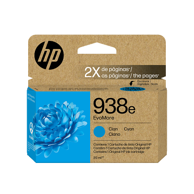 HP 938e EvoMore Cyan Original Ink Cartridge