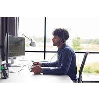 HP 77T26AA Poly EncorePro 320 Quick Disconnect technológiával ellátott binaurális headset, TAA