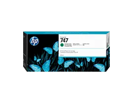 HP 747 300-ml Chromatic Green DesignJet Ink Cartridge, P2V84A
