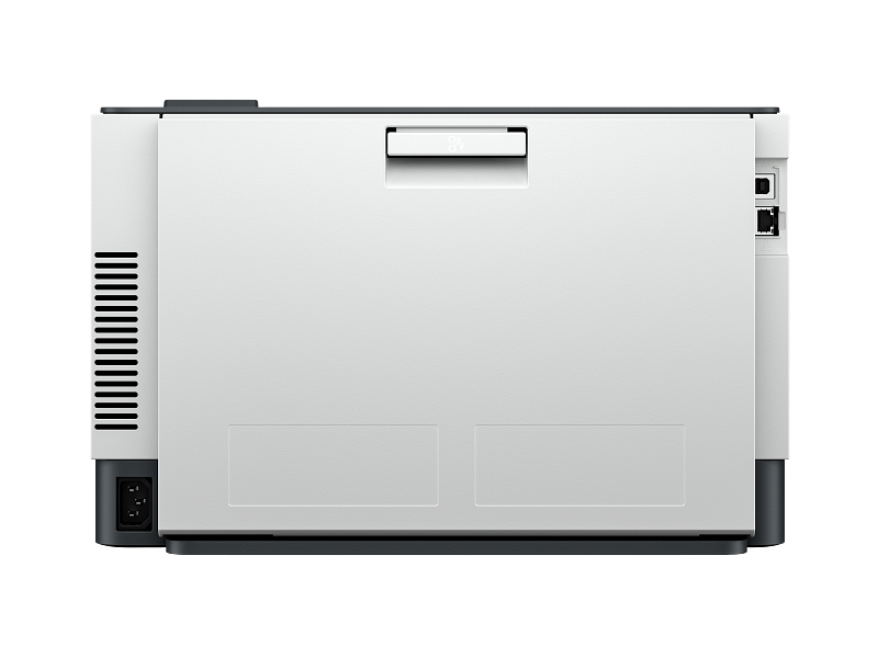 HP Color LaserJet Pro 3203dw Printer HP Color Laserjet Pro 3200 Dark Surf Blue Catalog VisID GrayBG Rear
