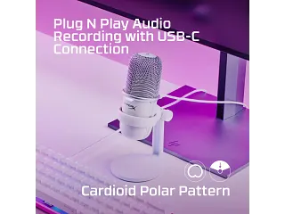HYPERX SoloCast ホワイト USBマイク HyperX SoloCast - USB Microphone – HyperX US