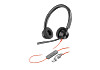 HP 8X221AA Poly Blackwire 3325 sztereó USB-C headset + 3,5 mm-es csatlakozó + USB-C–USB-A-adapter