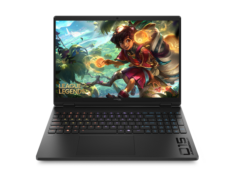 HyperX OMEN 15 inch Gaming Laptop PC 15-gb0000_Product_Shadow black_Product Only_Center facing