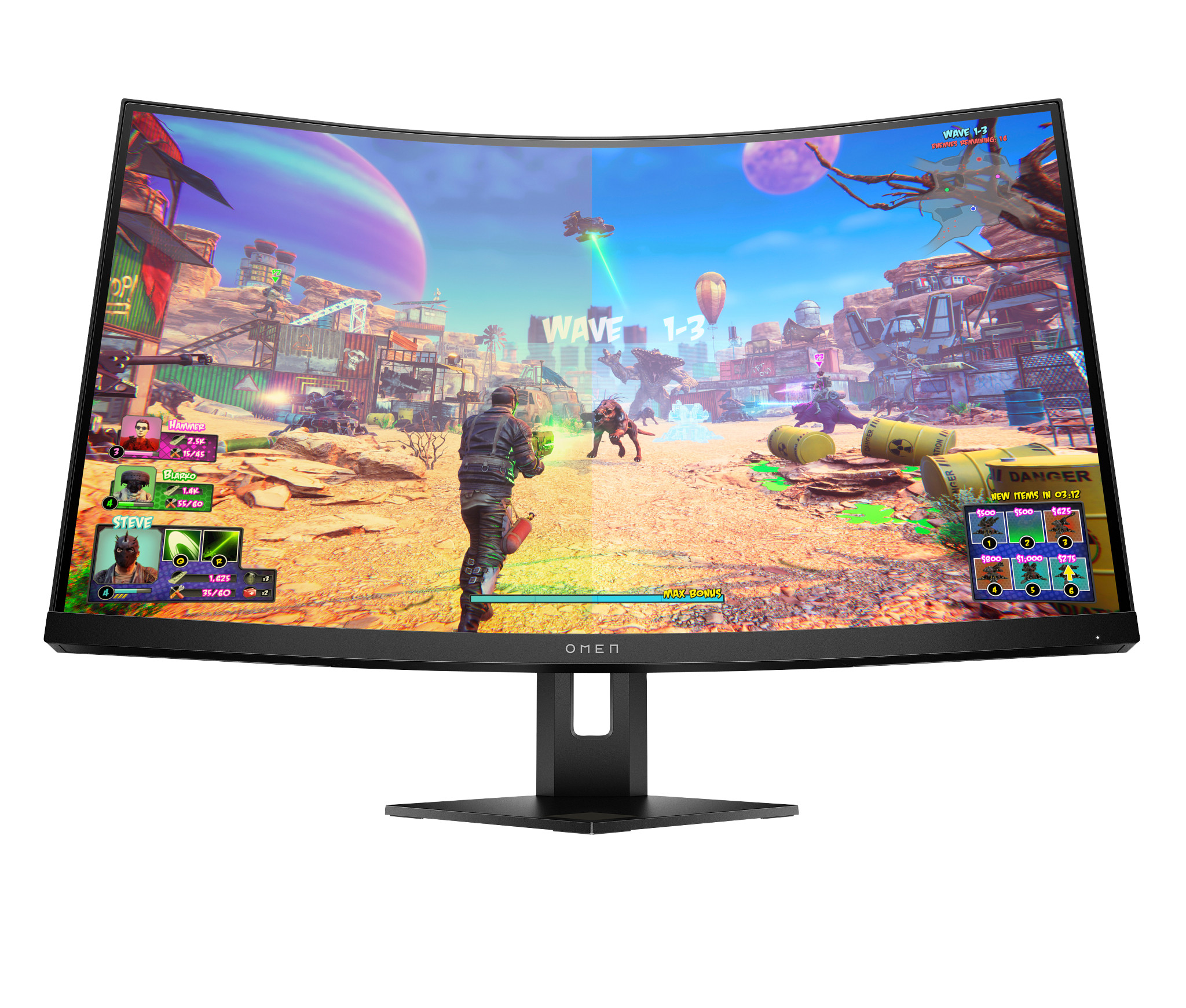 HP OMEN 27c QHD 240Hz 曲面ゲーミングモニター OMEN 27c QHD カーブド 240Hz ゲーミングディスプレイ | 日本HP