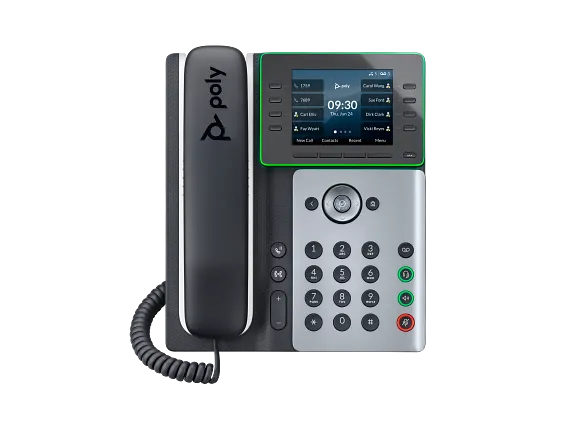 Voice, Poly Edge E350 IP Phone and PoE-enabled