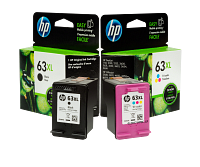 HP 63 3-pack Black/Tri-color Original Ink Cartridges