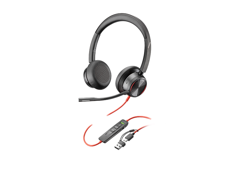 Poly Blackwire 8225 Stereo USB-C Headset +USB-C/A Adapter | HP® Africa Poly Blackwire 8225 Stereo USB-C Headset +USB-C/A Adapter | HP® Africa