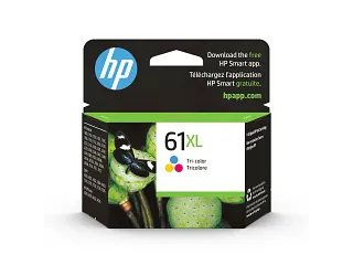 HP® 61XL High Yield Tri-color Original Ink Cartridge (CH564WN#140)