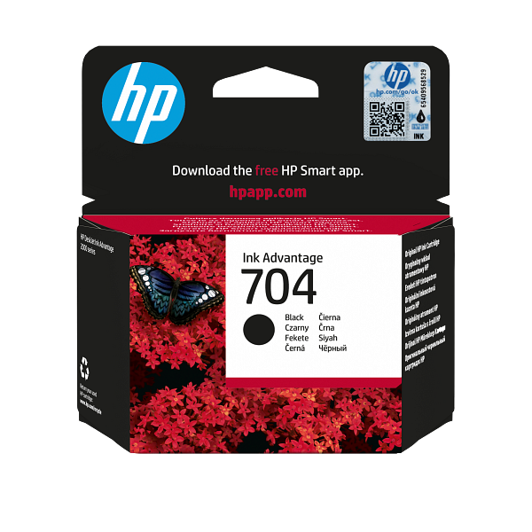 HP 704 Black Original Ink Cartridge,CN692-80013,CN692AE