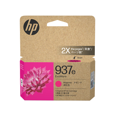 HP 937e EvoMore Magenta Original Ink Cartridge