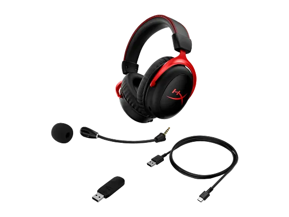 HyperX Cloud II Wireless - Gaming Headset - Black-Red