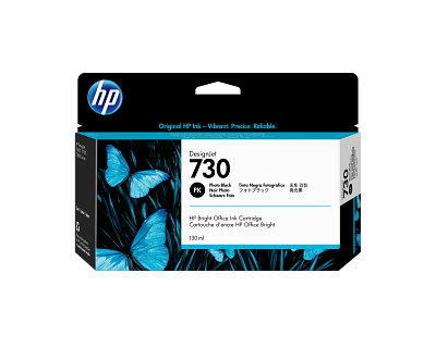 HP 730 130-ml Photo Black DesignJet Ink Cartridge