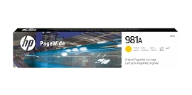 HP 981A Yellow Original PageWide Cartridge, J3M70A