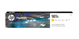 HP 981A Yellow Original PageWide Cartridge, J3M70A
