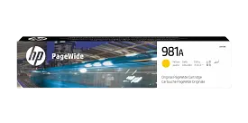 HP 981A Yellow Original PageWide Cartridge, J3M70A