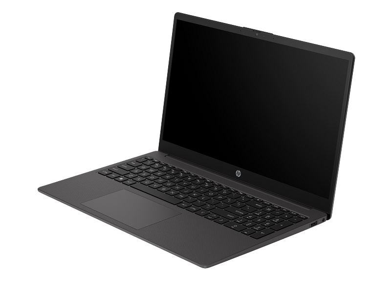 HP 250 G10 15 Inch Notebook PC DF DarkAsh NT HDcam FPR Catalog VisID GrayBG FrontLeft