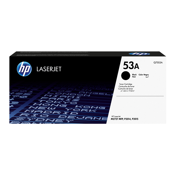 HP 53A Black Toner Cartridge Q7553A Q7553-00902g EMEA