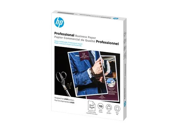 HP Professional Business Paper, Matte, 52 lb, 8.5 x 11 in. (216 x 279 mm), 150 sheets 4WN05A