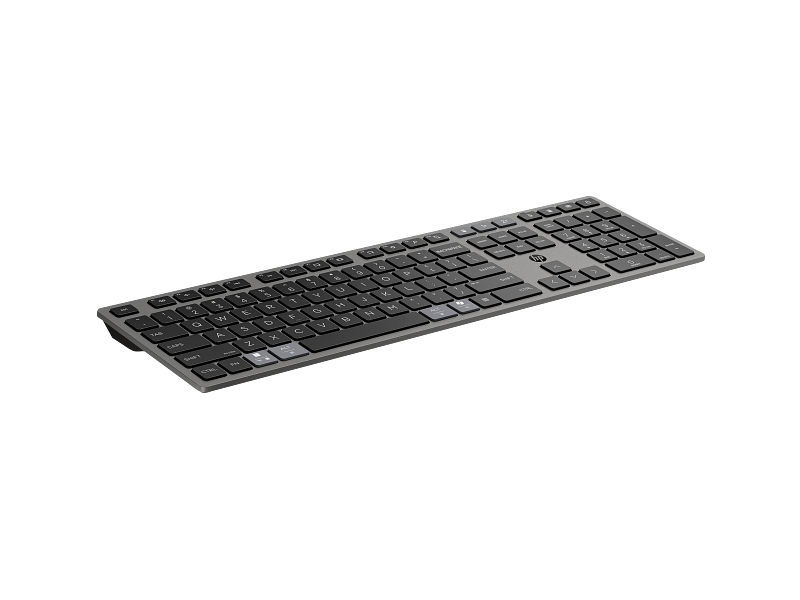 24C2-HP-720-Multi-Device-Rechargeable-Wireless-Keyboard-Black-Catalog-VisID-FrontRight-GrayBG
