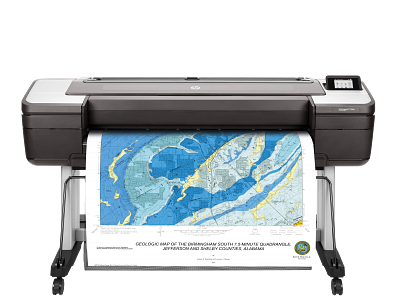 HP DesignJet T1700dr 44-in PostScript Printer