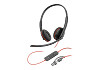 HP 8X228A6 Poly Blackwire 3220 sztereó USB-C headset + USB-C–USB-A-adapter (csomagban)