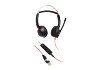 HP 8X231A6 Poly Blackwire 5220 sztereó USB-C headset + 3,5 mm-es csatlakozó + USB-C–USB-A-adapter (csomagban)