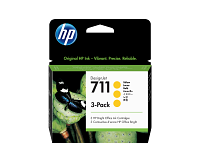 HP 711 3-pack 29-ml Yellow DesignJet Ink Cartridges