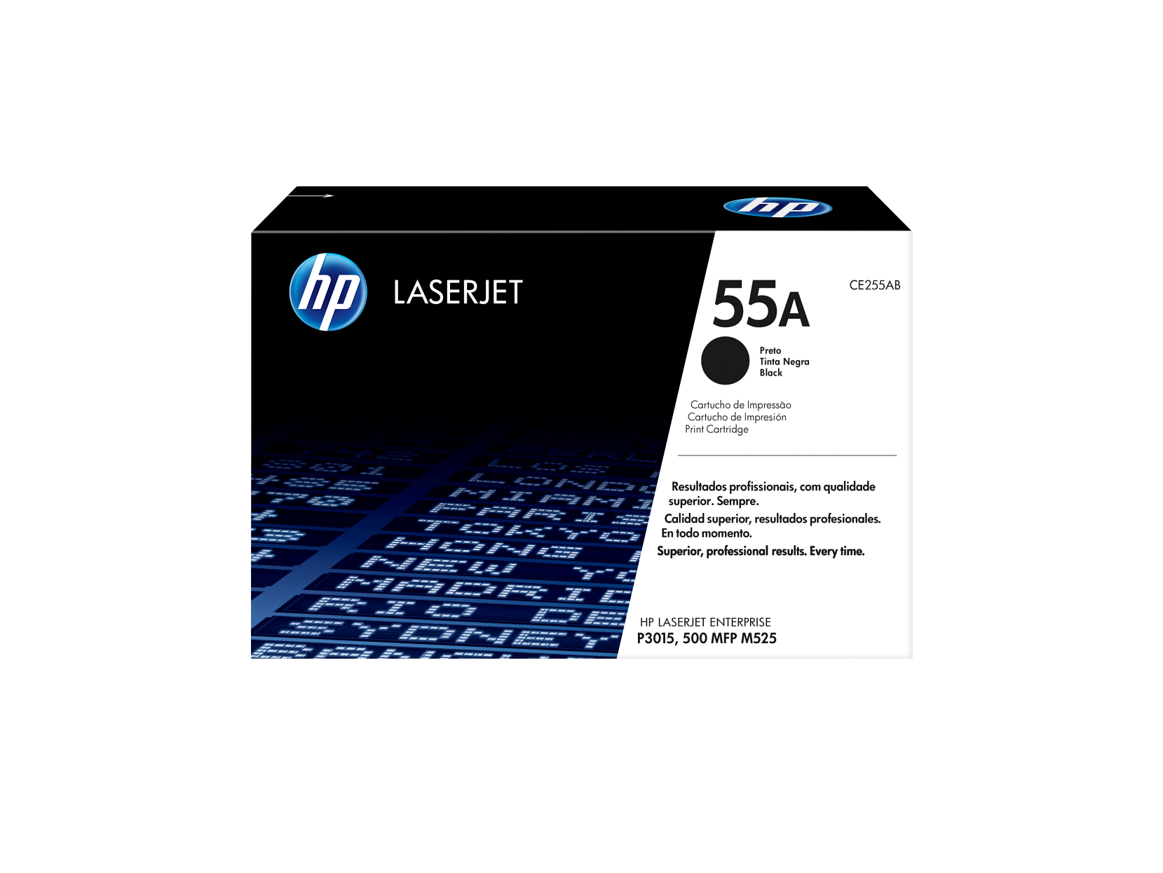 HP 55A Black Original LaserJet Toner Cartridge, ~6,000 pages, CE255A - Afbeelding 1 van 7