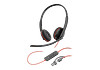 HP 93S87AA Poly Blackwire 3220 sztereó USB-C headset + USB-C–USB-A-adapter