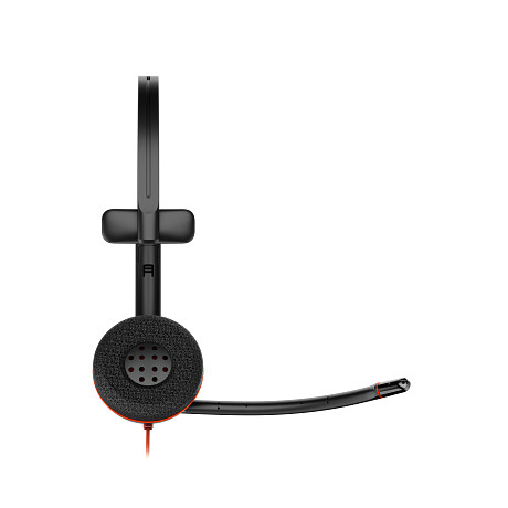 HP 8X2J8A6 Poly Blackwire 3210 fekete monaurális USB-C headset + USB-C–USB-A-adapter (csomagban)