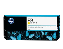 HP 764 300-ml Yellow DesignJet Ink Cartridge, C1Q15A