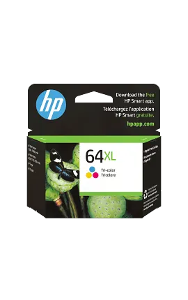 HP 64XL High Yield Tri-color Original Ink Cartridge, N9J91AN#140