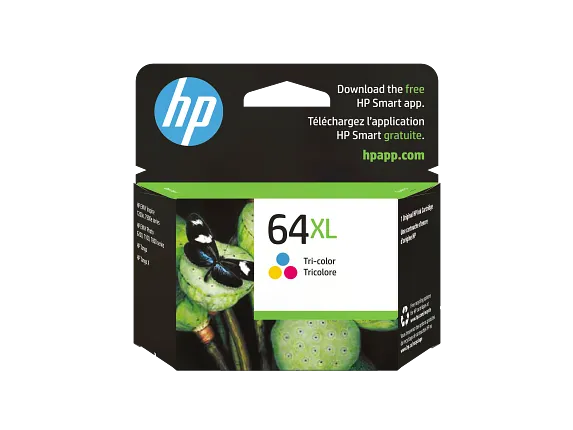 Ink Supplies, HP 64XL High Yield Tri-color Original Ink Cartridge, N9J91AN#140