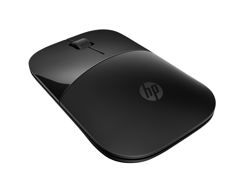 2c16 - HP Wireless Mouse Z3700 Jack Black, matte/glossy finish Catalog, Rear Left Facing