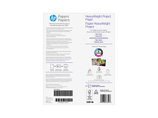 HP HeavyWeight Project Paper, Matte, 40 lb, 8.5 x 11 in. (216 x 279 mm), 250 sheets Z4R14A - Img_Rear_320_240