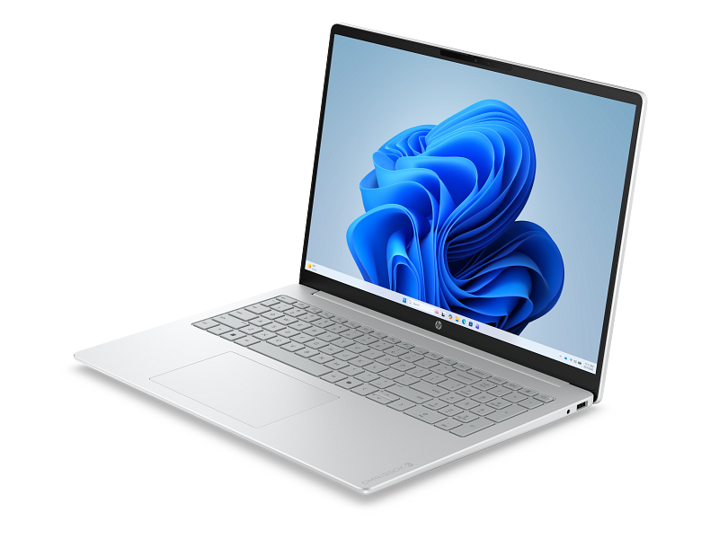 HP OmniBook 3 16 inch Laptop PC 16-bu0000_Product_Glacier silver and canvas gray_Product Only_Left facing מחשב נייד OmniBook 3 16-bu0001nj מבית HP